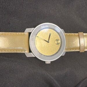 Stylish Gold and Silver Smartwatch